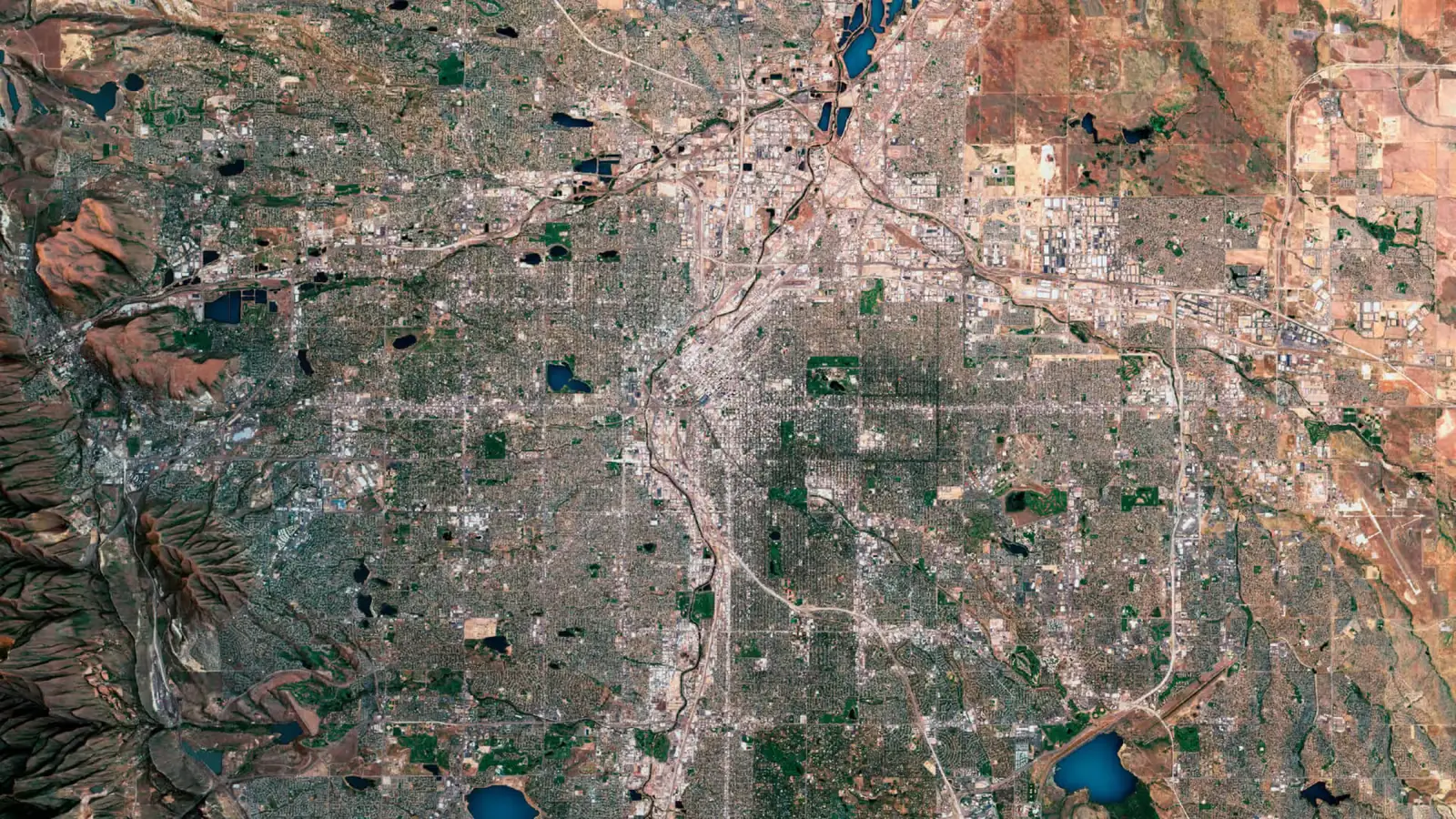 Colorado’s Front Range seen from above